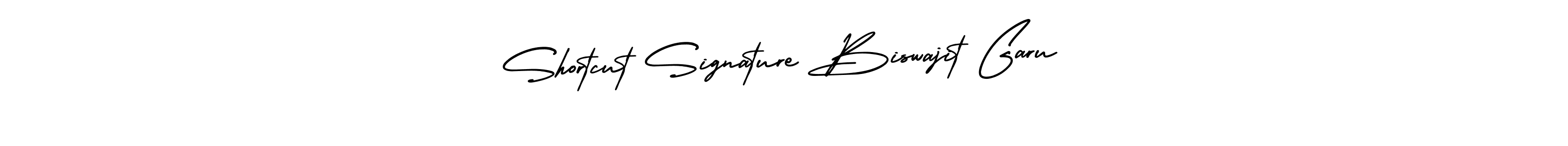 How to Draw Shortcut Signature Biswajit Garu signature style? AmerikaSignatureDemo-Regular is a latest design signature styles for name Shortcut Signature Biswajit Garu. Shortcut Signature Biswajit Garu signature style 3 images and pictures png