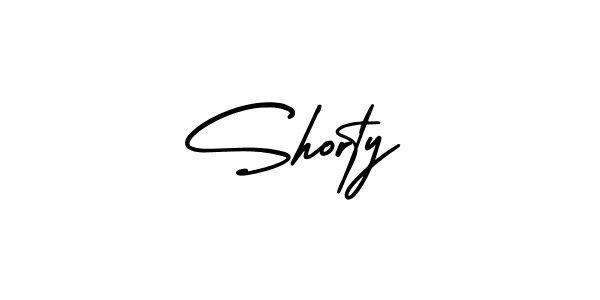 Shorty stylish signature style. Best Handwritten Sign (AmerikaSignatureDemo-Regular) for my name. Handwritten Signature Collection Ideas for my name Shorty. Shorty signature style 3 images and pictures png