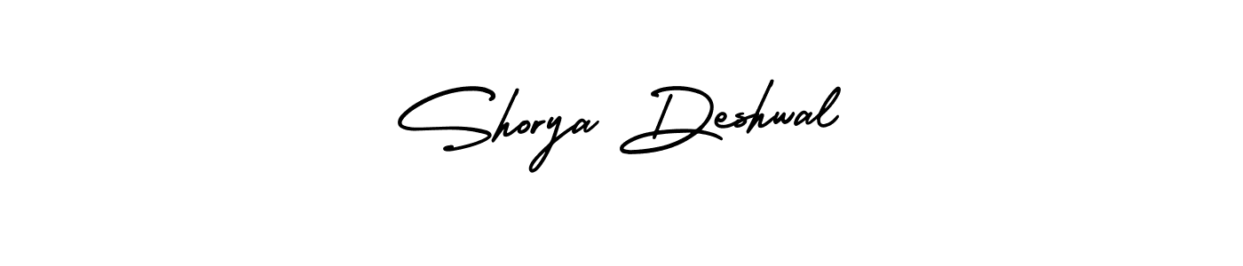 Make a short Shorya Deshwal signature style. Manage your documents anywhere anytime using AmerikaSignatureDemo-Regular. Create and add eSignatures, submit forms, share and send files easily. Shorya Deshwal signature style 3 images and pictures png