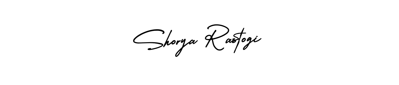 Use a signature maker to create a handwritten signature online. With this signature software, you can design (AmerikaSignatureDemo-Regular) your own signature for name Shorya Rastogi. Shorya Rastogi signature style 3 images and pictures png