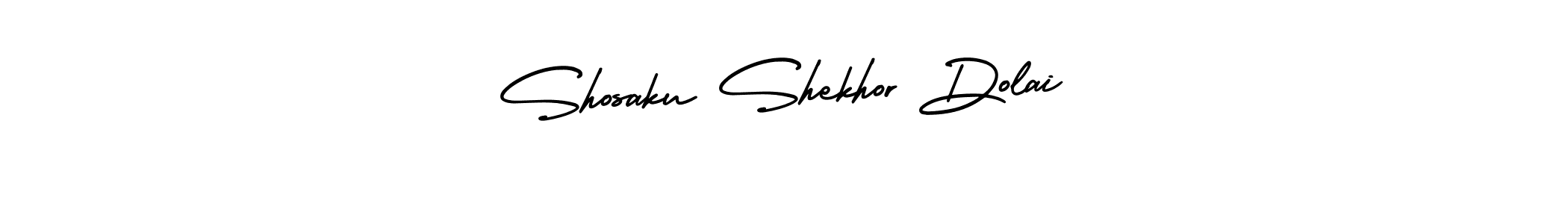 Also You can easily find your signature by using the search form. We will create Shosaku Shekhor Dolai name handwritten signature images for you free of cost using AmerikaSignatureDemo-Regular sign style. Shosaku Shekhor Dolai signature style 3 images and pictures png