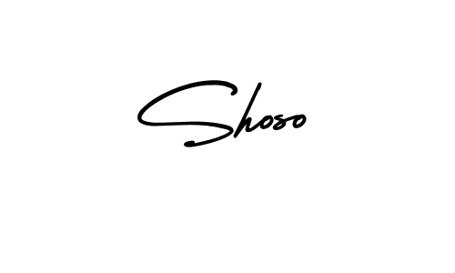 Shoso stylish signature style. Best Handwritten Sign (AmerikaSignatureDemo-Regular) for my name. Handwritten Signature Collection Ideas for my name Shoso. Shoso signature style 3 images and pictures png