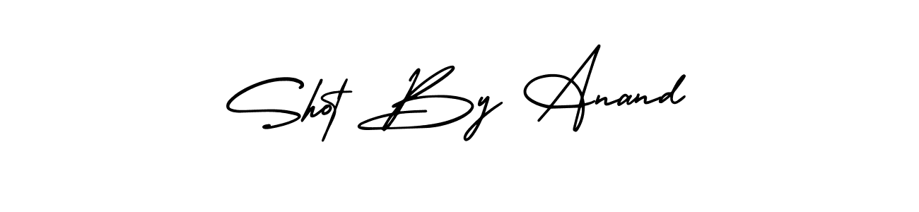 Use a signature maker to create a handwritten signature online. With this signature software, you can design (AmerikaSignatureDemo-Regular) your own signature for name Shot By Anand. Shot By Anand signature style 3 images and pictures png