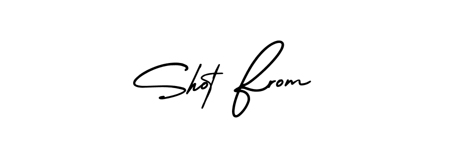 Make a beautiful signature design for name Shot From. With this signature (AmerikaSignatureDemo-Regular) style, you can create a handwritten signature for free. Shot From signature style 3 images and pictures png