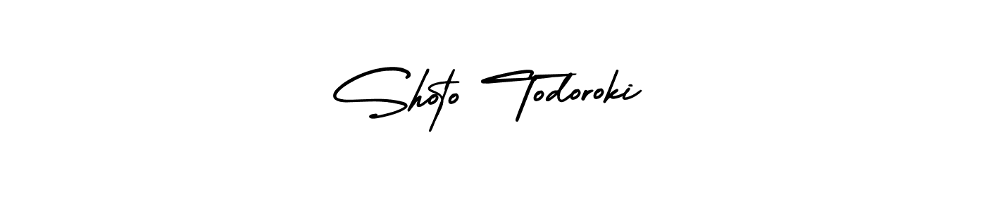 Shoto Todoroki stylish signature style. Best Handwritten Sign (AmerikaSignatureDemo-Regular) for my name. Handwritten Signature Collection Ideas for my name Shoto Todoroki. Shoto Todoroki signature style 3 images and pictures png