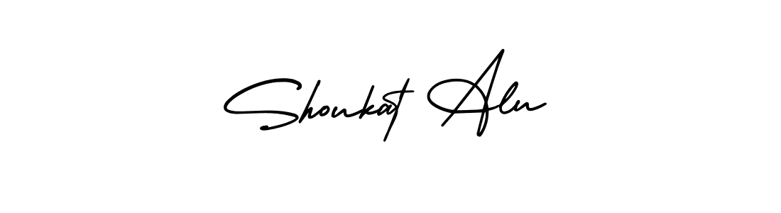 Also we have Shoukat Alu name is the best signature style. Create professional handwritten signature collection using AmerikaSignatureDemo-Regular autograph style. Shoukat Alu signature style 3 images and pictures png