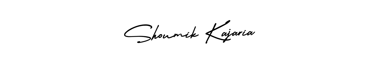 How to make Shoumik Kajaria name signature. Use AmerikaSignatureDemo-Regular style for creating short signs online. This is the latest handwritten sign. Shoumik Kajaria signature style 3 images and pictures png