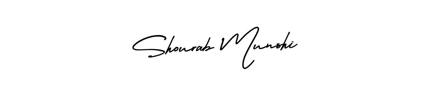 Design your own signature with our free online signature maker. With this signature software, you can create a handwritten (AmerikaSignatureDemo-Regular) signature for name Shourab Munshi. Shourab Munshi signature style 3 images and pictures png