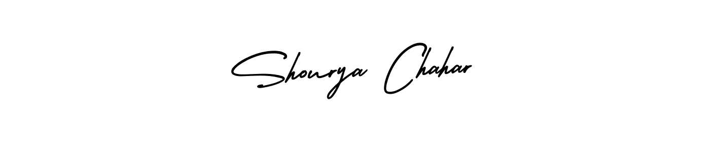 This is the best signature style for the Shourya Chahar name. Also you like these signature font (AmerikaSignatureDemo-Regular). Mix name signature. Shourya Chahar signature style 3 images and pictures png