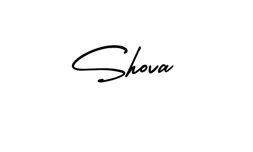 Make a beautiful signature design for name Shova. With this signature (AmerikaSignatureDemo-Regular) style, you can create a handwritten signature for free. Shova signature style 3 images and pictures png