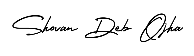 How to make Shovan Deb Ojha signature? AmerikaSignatureDemo-Regular is a professional autograph style. Create handwritten signature for Shovan Deb Ojha name. Shovan Deb Ojha signature style 3 images and pictures png