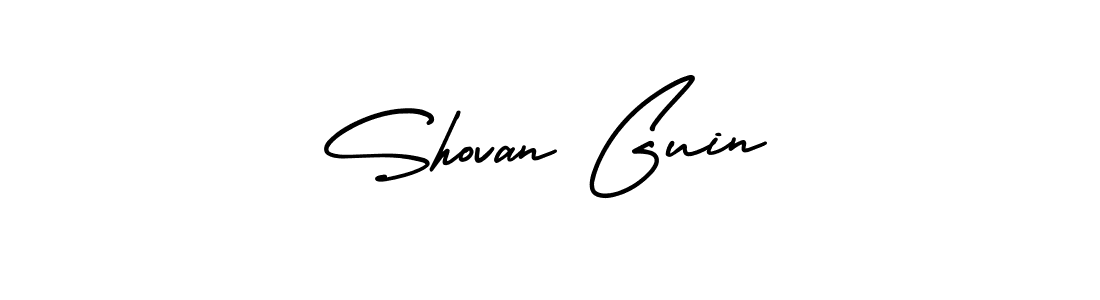 Make a short Shovan Guin signature style. Manage your documents anywhere anytime using AmerikaSignatureDemo-Regular. Create and add eSignatures, submit forms, share and send files easily. Shovan Guin signature style 3 images and pictures png