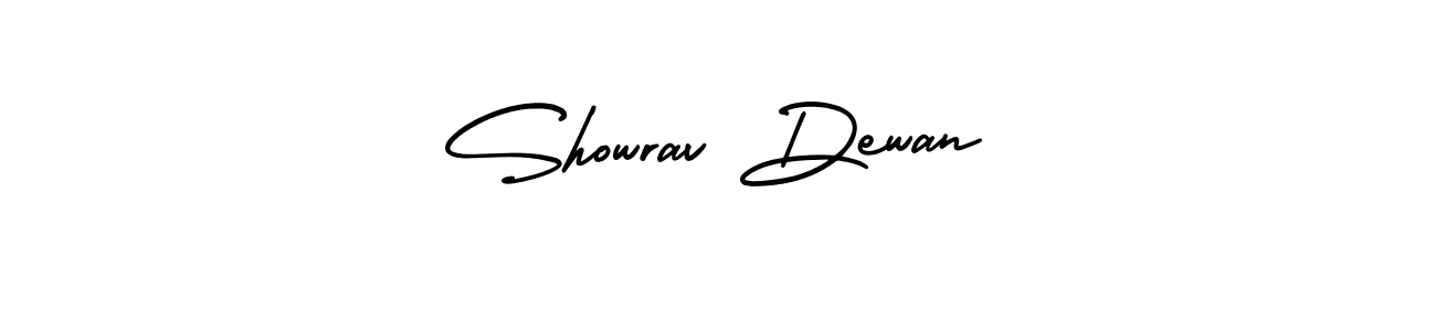 Make a beautiful signature design for name Showrav Dewan. With this signature (AmerikaSignatureDemo-Regular) style, you can create a handwritten signature for free. Showrav Dewan signature style 3 images and pictures png