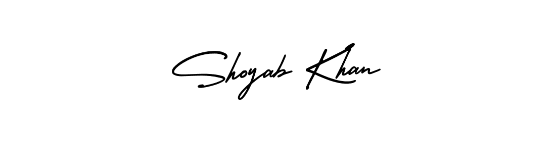 Make a beautiful signature design for name Shoyab Khan. Use this online signature maker to create a handwritten signature for free. Shoyab Khan signature style 3 images and pictures png