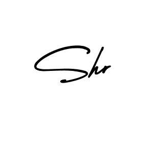 Shr stylish signature style. Best Handwritten Sign (AmerikaSignatureDemo-Regular) for my name. Handwritten Signature Collection Ideas for my name Shr. Shr signature style 3 images and pictures png