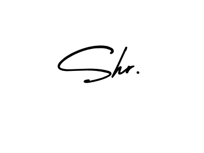 Design your own signature with our free online signature maker. With this signature software, you can create a handwritten (AmerikaSignatureDemo-Regular) signature for name Shr.. Shr. signature style 3 images and pictures png