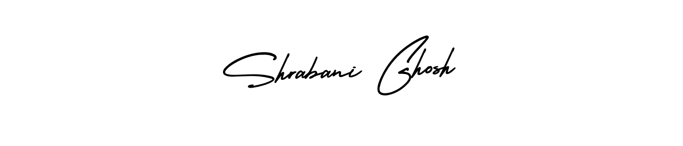 Make a beautiful signature design for name Shrabani Ghosh. With this signature (AmerikaSignatureDemo-Regular) style, you can create a handwritten signature for free. Shrabani Ghosh signature style 3 images and pictures png