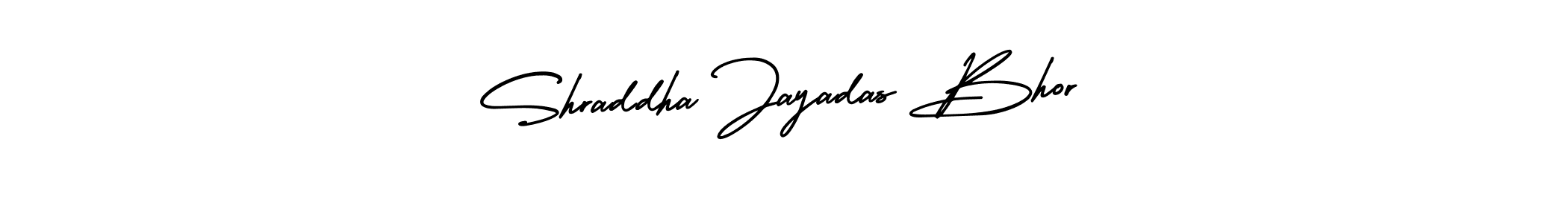 Make a short Shraddha Jayadas Bhor signature style. Manage your documents anywhere anytime using AmerikaSignatureDemo-Regular. Create and add eSignatures, submit forms, share and send files easily. Shraddha Jayadas Bhor signature style 3 images and pictures png