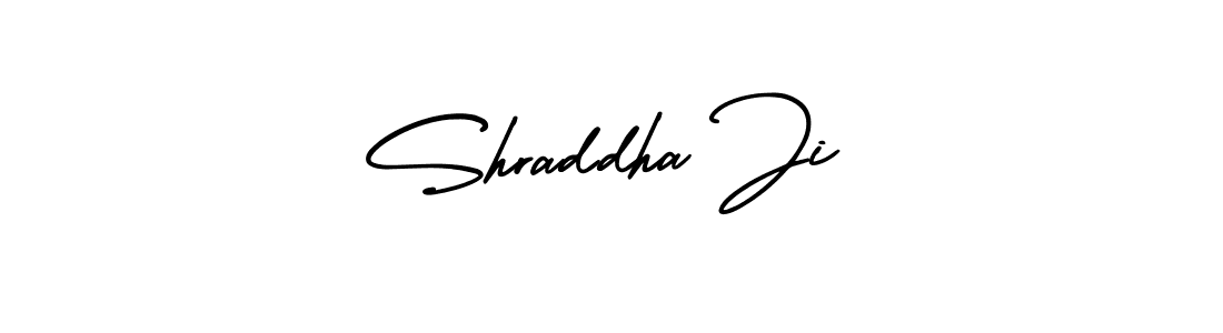 How to make Shraddha Ji signature? AmerikaSignatureDemo-Regular is a professional autograph style. Create handwritten signature for Shraddha Ji name. Shraddha Ji signature style 3 images and pictures png