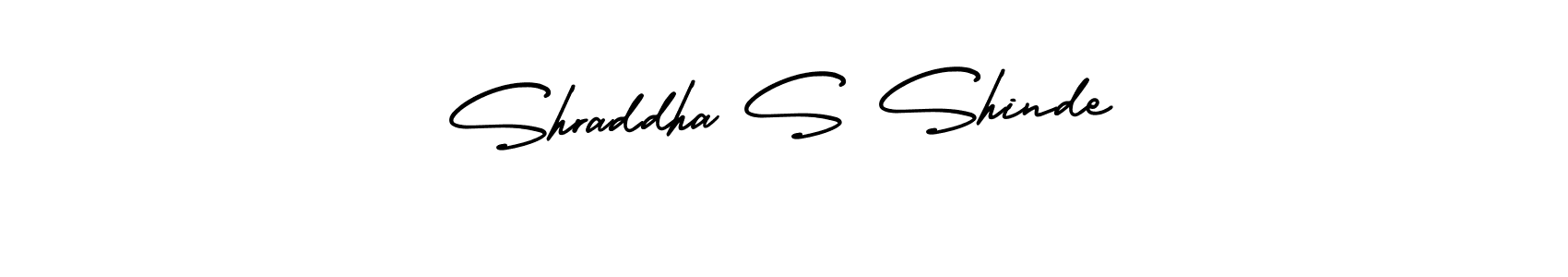 How to make Shraddha S Shinde name signature. Use AmerikaSignatureDemo-Regular style for creating short signs online. This is the latest handwritten sign. Shraddha S Shinde signature style 3 images and pictures png