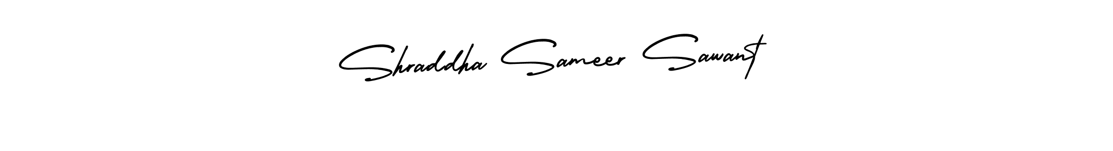 Design your own signature with our free online signature maker. With this signature software, you can create a handwritten (AmerikaSignatureDemo-Regular) signature for name Shraddha Sameer Sawant. Shraddha Sameer Sawant signature style 3 images and pictures png
