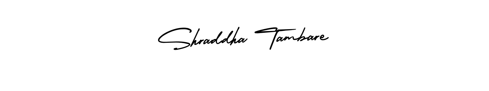 Create a beautiful signature design for name Shraddha Tambare. With this signature (AmerikaSignatureDemo-Regular) fonts, you can make a handwritten signature for free. Shraddha Tambare signature style 3 images and pictures png