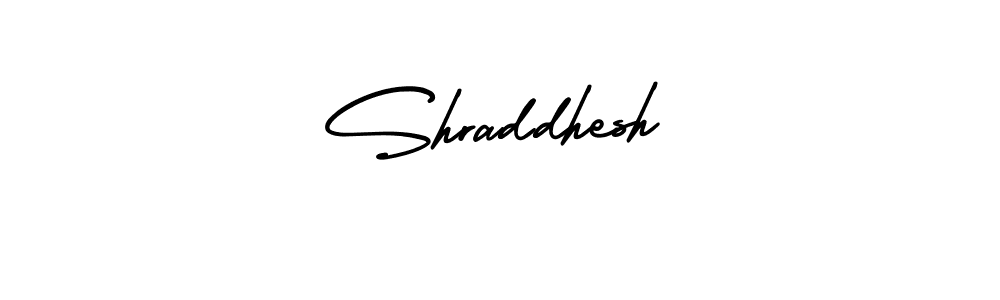 Shraddhesh stylish signature style. Best Handwritten Sign (AmerikaSignatureDemo-Regular) for my name. Handwritten Signature Collection Ideas for my name Shraddhesh. Shraddhesh signature style 3 images and pictures png