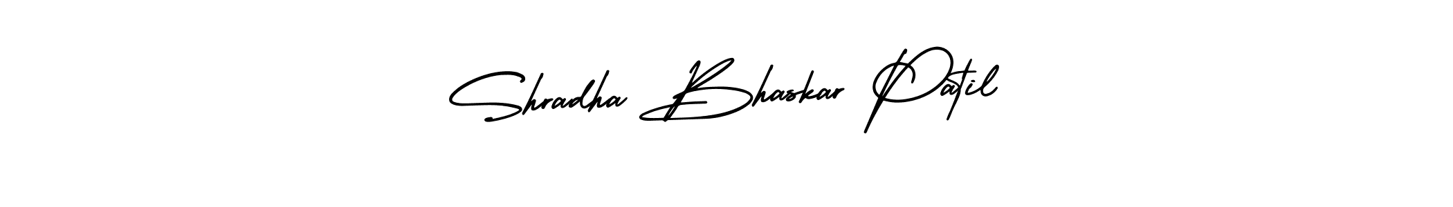 Design your own signature with our free online signature maker. With this signature software, you can create a handwritten (AmerikaSignatureDemo-Regular) signature for name Shradha Bhaskar Patil. Shradha Bhaskar Patil signature style 3 images and pictures png