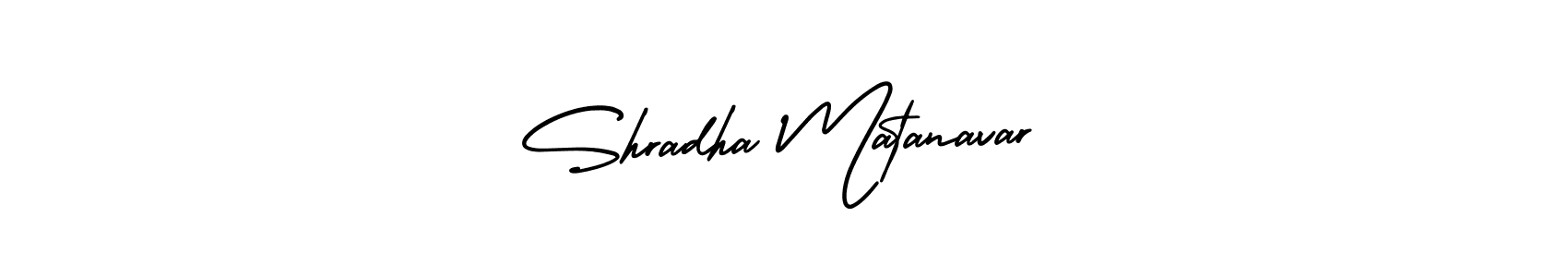 It looks lik you need a new signature style for name Shradha Matanavar. Design unique handwritten (AmerikaSignatureDemo-Regular) signature with our free signature maker in just a few clicks. Shradha Matanavar signature style 3 images and pictures png