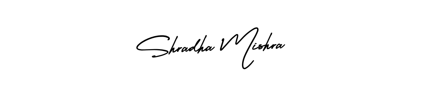 You should practise on your own different ways (AmerikaSignatureDemo-Regular) to write your name (Shradha Mishra) in signature. don't let someone else do it for you. Shradha Mishra signature style 3 images and pictures png