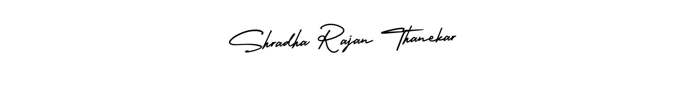 How to make Shradha Rajan Thanekar name signature. Use AmerikaSignatureDemo-Regular style for creating short signs online. This is the latest handwritten sign. Shradha Rajan Thanekar signature style 3 images and pictures png