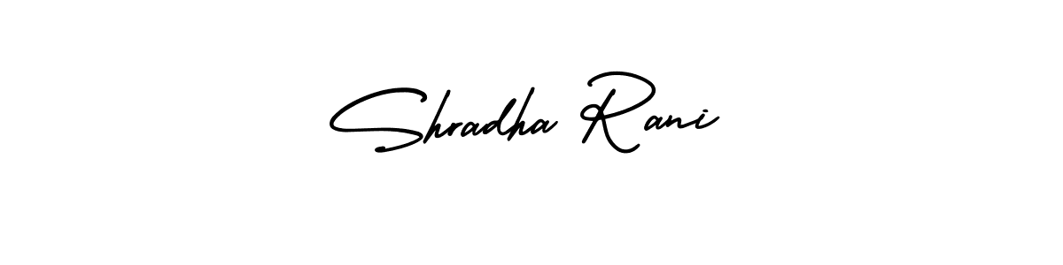 How to make Shradha Rani signature? AmerikaSignatureDemo-Regular is a professional autograph style. Create handwritten signature for Shradha Rani name. Shradha Rani signature style 3 images and pictures png