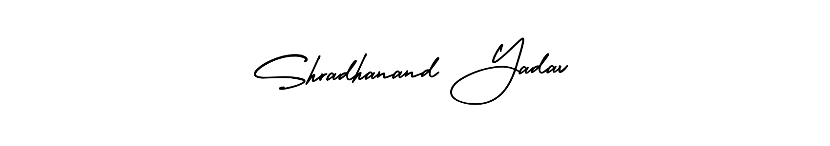 Design your own signature with our free online signature maker. With this signature software, you can create a handwritten (AmerikaSignatureDemo-Regular) signature for name Shradhanand Yadav. Shradhanand Yadav signature style 3 images and pictures png