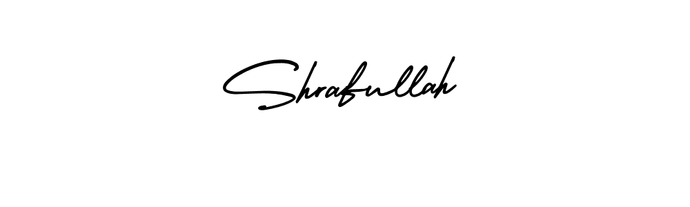 Create a beautiful signature design for name Shrafullah. With this signature (AmerikaSignatureDemo-Regular) fonts, you can make a handwritten signature for free. Shrafullah signature style 3 images and pictures png