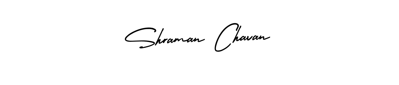 Also we have Shraman Chavan name is the best signature style. Create professional handwritten signature collection using AmerikaSignatureDemo-Regular autograph style. Shraman Chavan signature style 3 images and pictures png