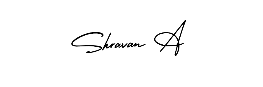 Best and Professional Signature Style for Shravan A. AmerikaSignatureDemo-Regular Best Signature Style Collection. Shravan A signature style 3 images and pictures png