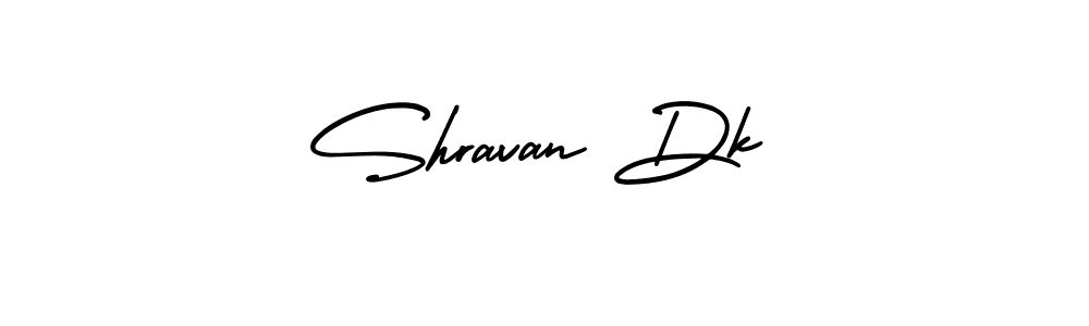 It looks lik you need a new signature style for name Shravan Dk. Design unique handwritten (AmerikaSignatureDemo-Regular) signature with our free signature maker in just a few clicks. Shravan Dk signature style 3 images and pictures png