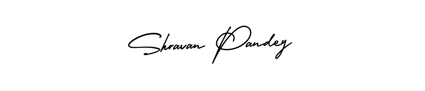 This is the best signature style for the Shravan Pandey name. Also you like these signature font (AmerikaSignatureDemo-Regular). Mix name signature. Shravan Pandey signature style 3 images and pictures png