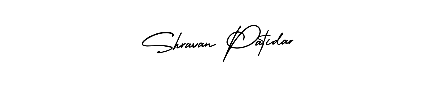 Make a beautiful signature design for name Shravan Patidar. With this signature (AmerikaSignatureDemo-Regular) style, you can create a handwritten signature for free. Shravan Patidar signature style 3 images and pictures png