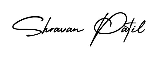 Explore multiple handwriting variations for Shravan Patil including this stunning AmerikaSignatureDemo-Regular design. Free to use across all platforms. Shravan Patil signature style 3 images and pictures png