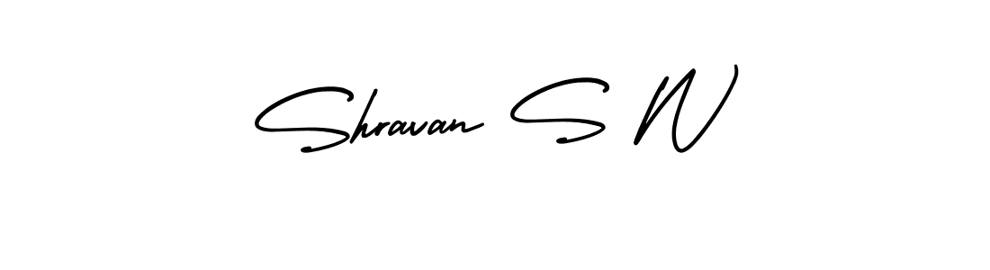 Also we have Shravan S W name is the best signature style. Create professional handwritten signature collection using AmerikaSignatureDemo-Regular autograph style. Shravan S W signature style 3 images and pictures png