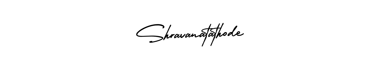 Design your own signature with our free online signature maker. With this signature software, you can create a handwritten (AmerikaSignatureDemo-Regular) signature for name Shravanatathode. Shravanatathode signature style 3 images and pictures png