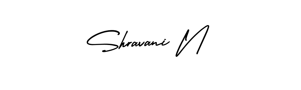 How to Draw Shravani N signature style? AmerikaSignatureDemo-Regular is a latest design signature styles for name Shravani N. Shravani N signature style 3 images and pictures png