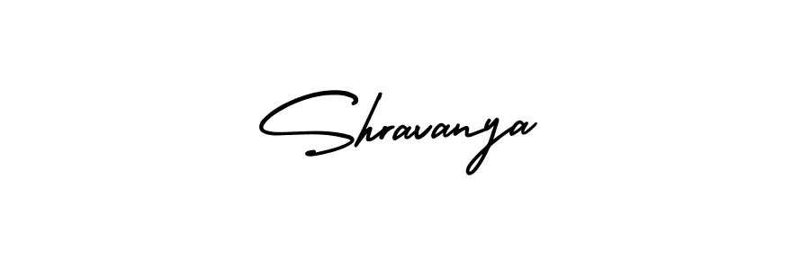 Make a beautiful signature design for name Shravanya. With this signature (AmerikaSignatureDemo-Regular) style, you can create a handwritten signature for free. Shravanya signature style 3 images and pictures png