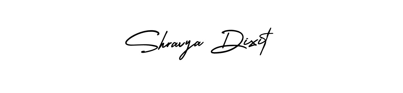 The best way (AmerikaSignatureDemo-Regular) to make a short signature is to pick only two or three words in your name. The name Shravya Dixit include a total of six letters. For converting this name. Shravya Dixit signature style 3 images and pictures png