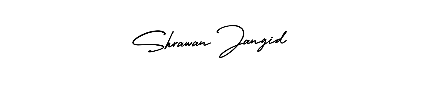 Make a beautiful signature design for name Shrawan Jangid. With this signature (AmerikaSignatureDemo-Regular) style, you can create a handwritten signature for free. Shrawan Jangid signature style 3 images and pictures png