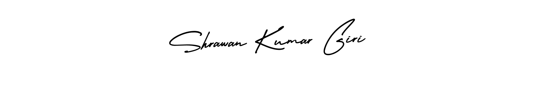 You should practise on your own different ways (AmerikaSignatureDemo-Regular) to write your name (Shrawan Kumar Giri) in signature. don't let someone else do it for you. Shrawan Kumar Giri signature style 3 images and pictures png