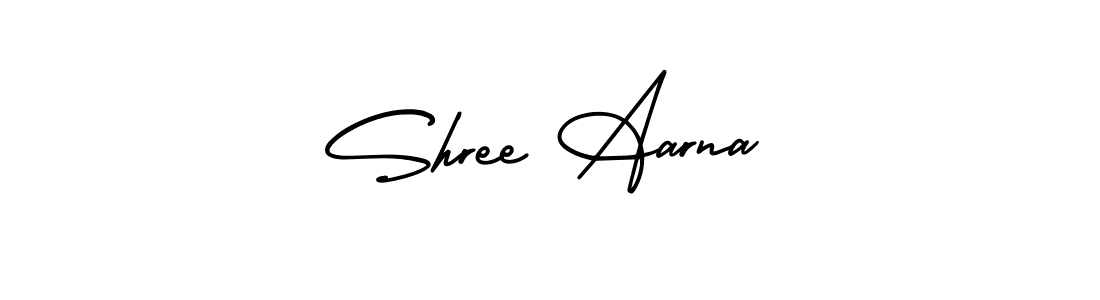 Shree Aarna stylish signature style. Best Handwritten Sign (AmerikaSignatureDemo-Regular) for my name. Handwritten Signature Collection Ideas for my name Shree Aarna. Shree Aarna signature style 3 images and pictures png