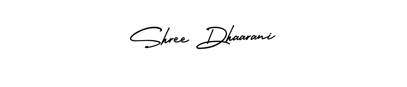 It looks lik you need a new signature style for name Shree Dhaarani. Design unique handwritten (AmerikaSignatureDemo-Regular) signature with our free signature maker in just a few clicks. Shree Dhaarani signature style 3 images and pictures png