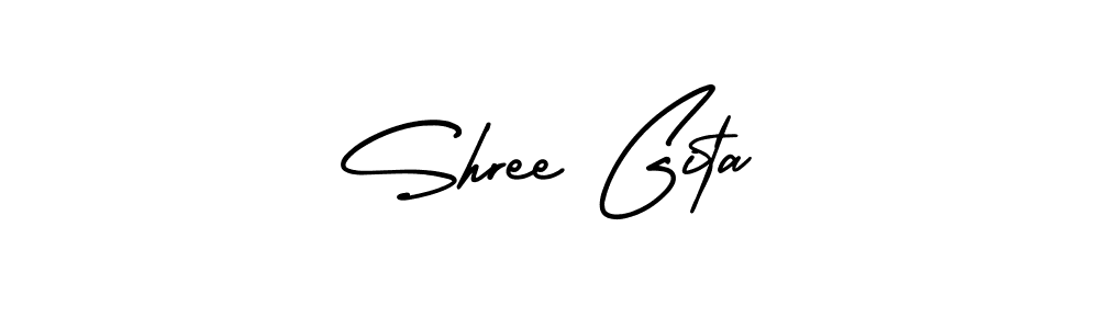 if you are searching for the best signature style for your name Shree Gita. so please give up your signature search. here we have designed multiple signature styles  using AmerikaSignatureDemo-Regular. Shree Gita signature style 3 images and pictures png